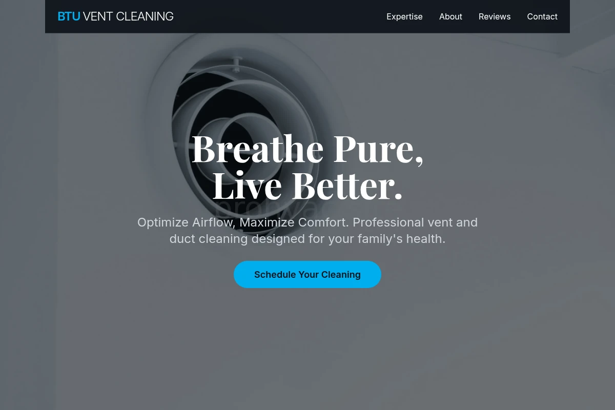BTU Vent Cleaning